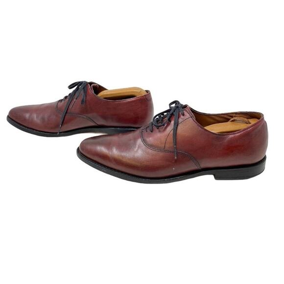 Allen Edmonds Oxford Dress Shoes Men\'s 10 D Burgundy Leather USA Cap Toe Lace Up main image 7